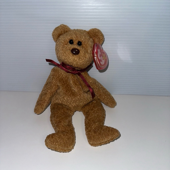 Ty Beanie Baby Curly Brown Bear 6 inch 
1993 vintage NWMT NEW - Picture 12 of 15